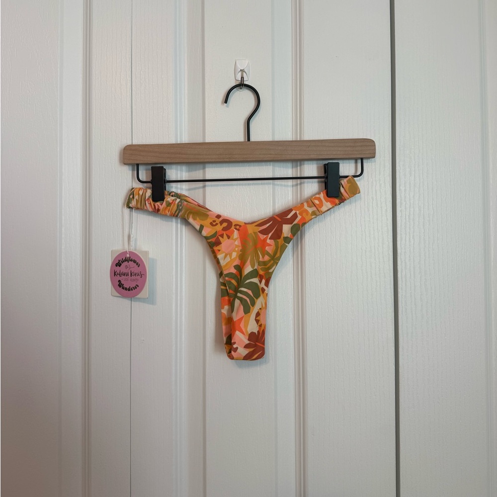 Kulani Kinis Leafy Print Bikini Bottom